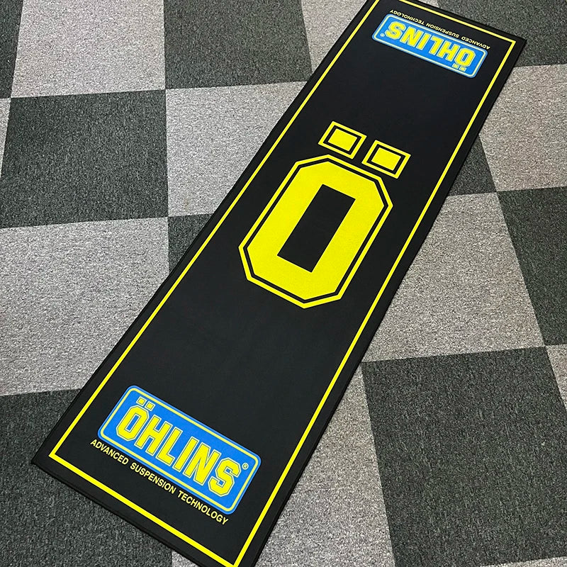 Display Motorcycle Parking Carpet Polyester Racing Moto Carpets Anti-slip Mat Bedside Rugs Display Mat Parking