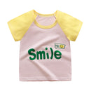 1-6 Years Children Cotton T-shirt Baby Girls Baby Boys Cartoon Short Sleeve Tees Toddler Cute Tops Free Shipping