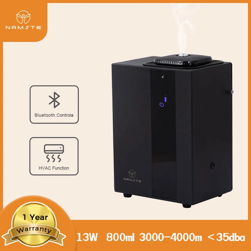 4000m³ Bluetooth Perfume Home Appliance Essential Oi Diffuser 800ML Capacity HVAC Metal Material Commercial Places Air Freshener