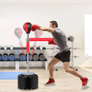 Punching Ball Freestanding Boxing Punching Bag Trainer Height Adjustable 120-190 Cm 360° Reflex Spinning Bar W/ Stand for Boxing