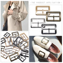 Neu 10 Stücke/Los 20mm/25mm/30mm/35mm/40mm silber bronze gold Quadrat Metallschnallen für Schuhe Tasche Gürtel Dekoration DIY Zubehör Nähen