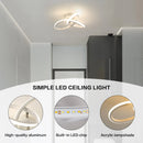 LED Ceiling Light, Modern Ceiling Lamp 20W 2200LM White Ceiling Lamp for Kitchen, Hallway, Bedroom, Switch Control