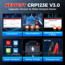LAUNCH X431 CRP123E V3.0 Car OBD2 Scanner, Free Update, Engine ABS SRS AT System Diagnostic Tool, 7 Reset for SAS/Brake/OIL/DPF