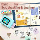 Portable Children's Digital Camera 2.4 Inch 1080P Dual-camera instant Printed camera MP3 Playback With 3 rolls of printing paper