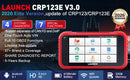 LAUNCH X431 CRP123E V3.0 Car OBD2 Scanner, Free Update, Engine ABS SRS AT System Diagnostic Tool, 7 Reset for SAS/Brake/OIL/DPF