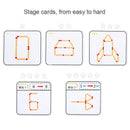 Montessori Matches Puzzles Game Wooden Toys DIY Math Geometry Board Game Logic Thinking Match Training Educational Toys For Kids