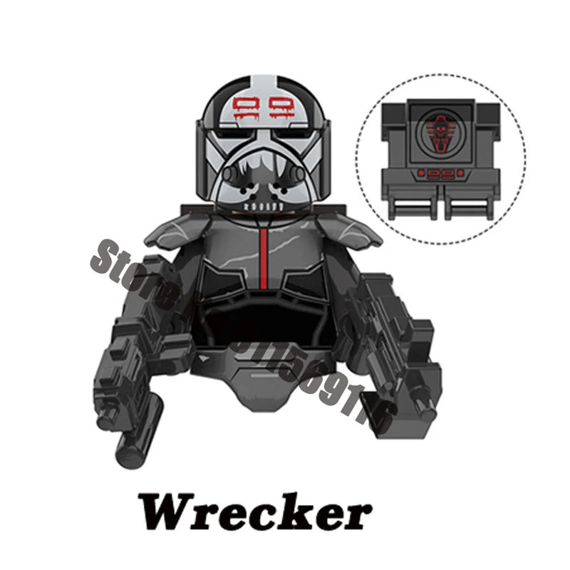 ARC Clone Troopers Building Blocks LUKE Skywalker Mandalorians Boba Fett Palpatine Yoda R2D2 Bricks Action Figures Toys