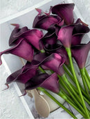 4pcs/8pcs/10pcs Artificial Calla Lily Bouquet, Realistic Touch Fake Flowers; Suitable For Wedding, Party, Garden Decor,