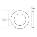 20Pcs 3mm-30mm ID Rubber Grommet Flat Rubber Ring Sealing Gaskets Plumbing Faucet Washers Seal Accessories O-Ring Hose Gasket