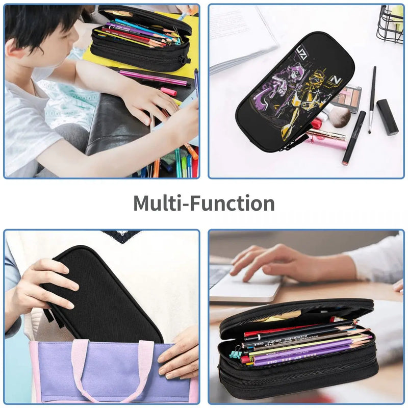 Murder Drones TV Series Accessories Pencil Case Large-capacity Office Accessories Horror Cartoon Pencil Box Gift