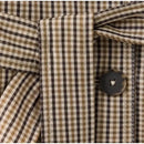Chic Grid Belt Women's Coat Double Breasted Lapel Lace-Up Long Sleeve Lady Coats 2026 Autumn Fashion Female Vintage Jacket Lady