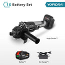 YOFIDRA 1200W 125MM Brushless Electric Angle Grinder Handheld Cordless Polishing Cutting Power Machine For 21V 18V Battery