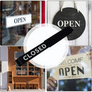 The Storefront | Aluminum Open Closed Slide Door Sign for Business