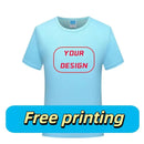 Quick-drying T-shirt  Breathable Round neck Top Solid Color Sports Men/Women Same Custom Printed Embroidery Print logo picture