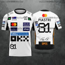 2026 New Jersey For Racing T-Shirt Rider #1 Lando Norris Rider #81piastri Fan Casual Clothing Breathable Family Kids Tees