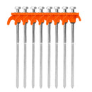 10/2pcs Metal Tent Spikes Camping Pegs Drill in Ground Anchors Heavy Duty Spiral Screw with Hex Socket Stakes Camping Stakes