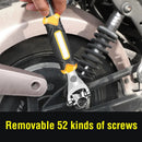 52 In 1 Socket Wrench Rotary Spanner Work with Spline Bolts 360 Degree Rotation Spanner Universal Furniture Car Repair Hand Tool