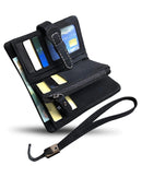 MIYIN Women's Small Bifold Leather wallet Rfid blocking Ladies Wristlet with Card holder id window Coin Purse