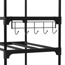 Shoe Rack 10 Tier Shoe Storage Organizer Metal With Hooks Fit 20-25 Pairs Shoes Easy Assembly, Space-Saving.