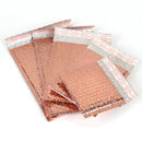 50 PCS/Lot Rose Gold Plastic Bubble Envelopes Bags,  Padded Shipping Envelope, Waterproof Bubble Bags