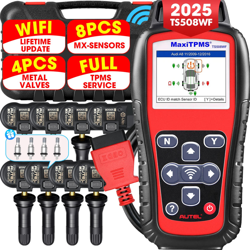 Autel MaxiTPMS TS508WF TS508 TPMS Diagnostic Tool Tire Pressure Monitor TPMS MX-sensors Programmer Activate Relearn 2025