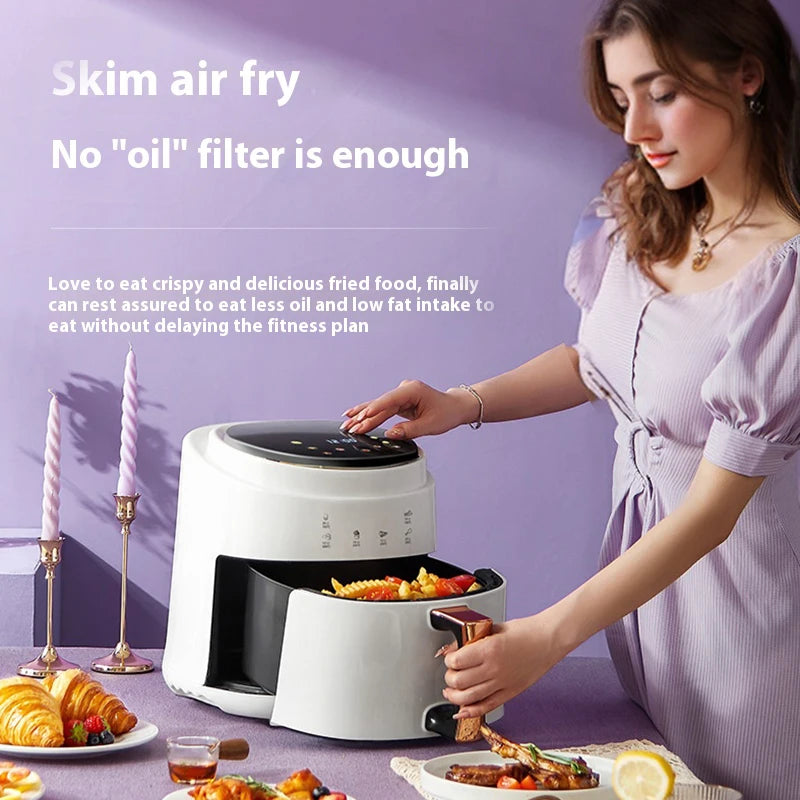 8-liter fully automatic air fryer machine smart oil-free electric oven