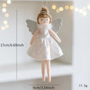 New Christmas Mouse Doll Pendant Girl Ballet Angel Christmas Tree Pendant Plush Hanging Xmas Decoration Charms New Year Gifts