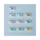 MOC Building Blocks Figures Accessories Cash Dollar Coin Bag Model Gold Silver Bar Colored Diamond Treasure Box Series Coffer