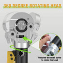 Hydraulic Pipe Crimping Tool Adjustable Crimper with Heavy-Duty Pressure for Copper Stainless Steel PEX Pipes TH V12/15/18/22/28