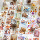 Card Lover 50mm*2m [River of Years Series] Vintage Journal Masking Tape Waterproof Paper Washi Tape Material Scrapbook Kit
