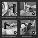 Mechanischer Arm Universalarmatur Badezimmer Küche Spritzschutz Armatur Bad Waschtisch Heiß- und Kaltwasserhahn Armatur Zubehör