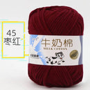 2Pcs Milk Cotton Knitting Yarn Soft Warm Yarn for Hand Knitting Worsted Crochet Threads Wool Line for Handmade