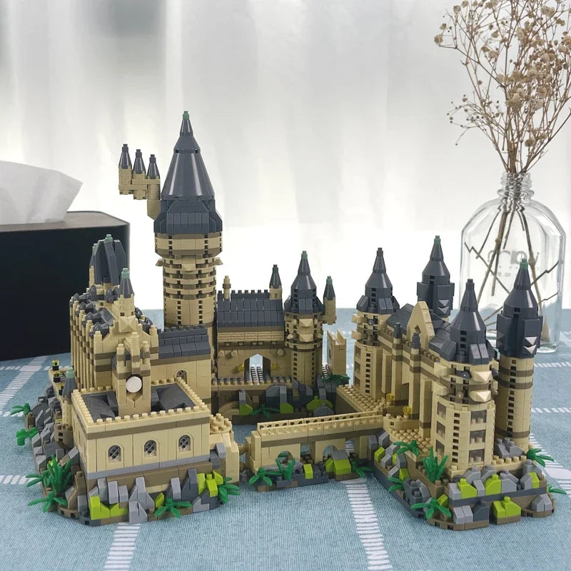 3000+Pcs Micro Building Blocks Hogwarts School Harry Potter Castle Bricks DIY Toys for Children Kids Adult Christmas Gifts