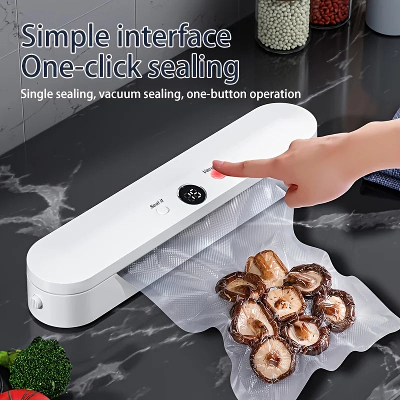 Xiaomi Vacuum Sealer Automatic Packaging Machine Food Vacuum Sealer Vacuum Food Sealing Dry Wet 2-in-1 Food Preserver Home New