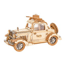 Robotime Rolife Vintage Auto Modell 3D Holzpuzzle Spielzeug für Kinder und Erwachsene TG504