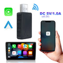 2 in 1 Wireless Carplay Android Auto Adapter Wired To Wireless Mini USB Dongle for Cars with Factory Wired CarPlay Android Auto