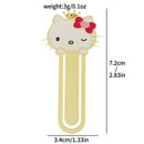 Cute Hello Kitty Series Bookmarks Metal Book Page Holders Anime Fans Collection Gift for Book Lovers Book Accessories