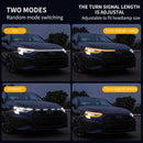 OKEEN LED Car Hood Decorative Light Strip With Start Scan Ambient Lights Car Daytime Running Light DRL With Turn Signal Lamp 12V