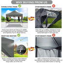 10x10 Pop up Canopy Tent with 4 Sidewalls Waterproof Commercial Heavy Duty Instant Tent for Parties, Wedding,with Roller Bag