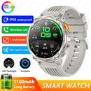 2026 New T-REX3 Outdoor Smart Watch Men 1100mAh Large Battery Bluetooth Call Compass 1.7-inch LED Flashlight Waterproof Watches