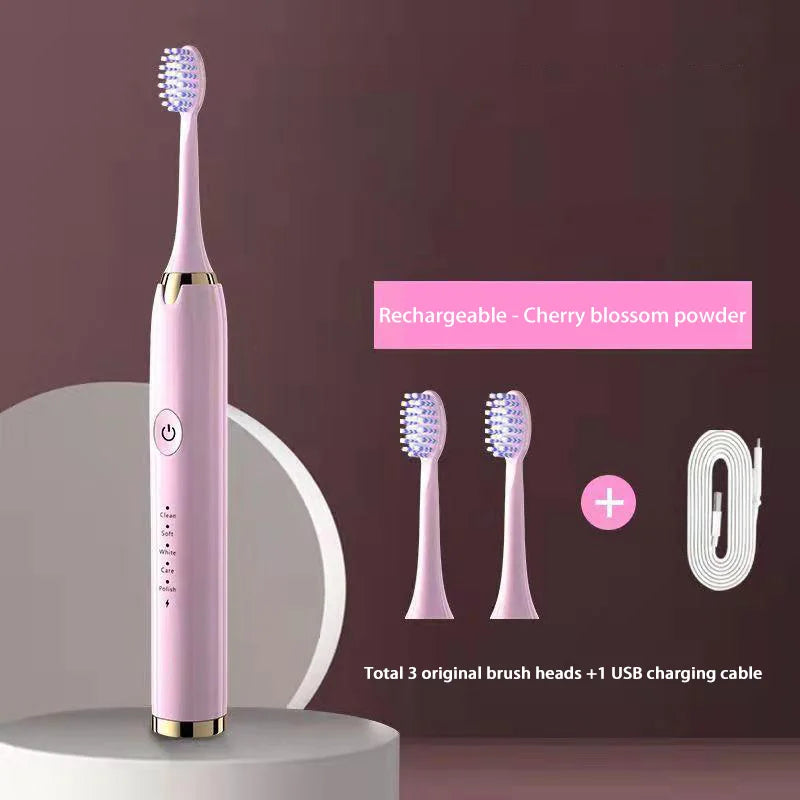 XIAOMI Electric Sonic Toothbrush USB Rechargeable Waterproof Electronic Ultrasonic Whitening Tooth Brushes Replacement Heads