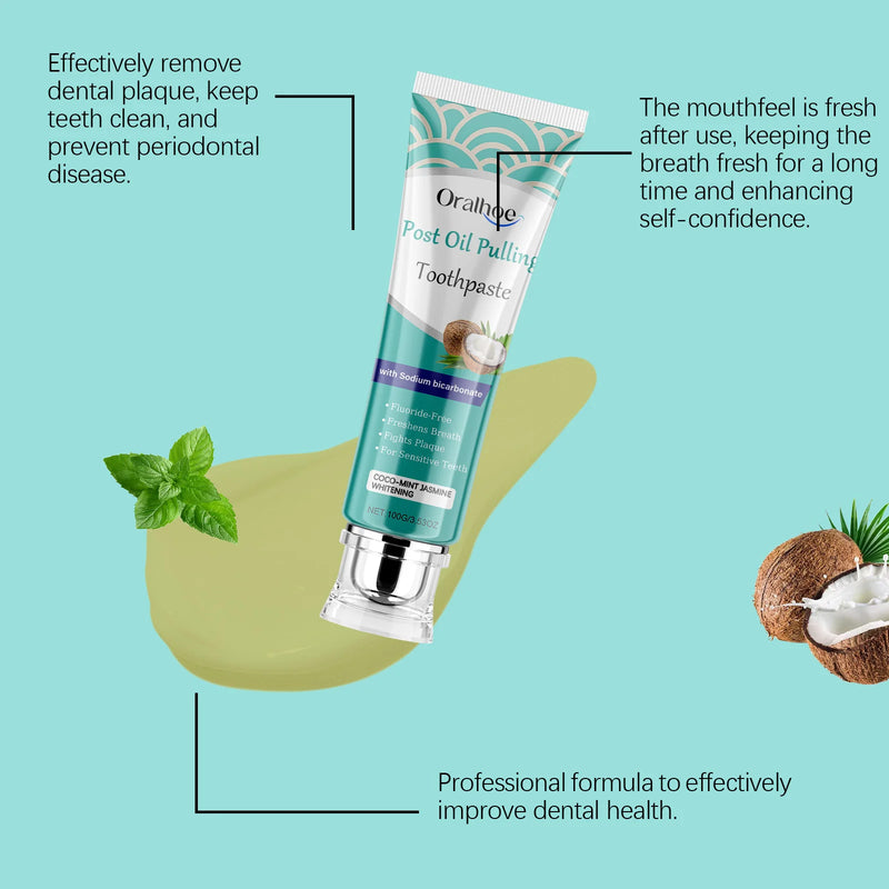 Brightening Whitening Yellow Tooth Toothpaste Foam Cleaning Effective Removal of Tooth Stains, Oral Cleaning Product