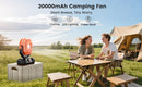 The Breeze Sentinel | 20000mAh Portable Camp Fan with LED Lantern