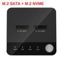 M.2 SATA/NVMe Dual-Bay Hard Drive Docking Station Clone Duplicaotr Offline Clone M.2 Cloner Data Transmission with LED Indicator