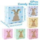 Easter Rabbit Ear Handheld Paper Box Candy Cookie Gift Box Gift Packaging Birthday Party Gift Box Happy Easter Party Supplies