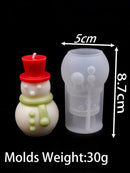 DIY Christmas Crystal Ball Silicone Mold Round Scented Candle Mould Embossed Christmas Tree Snowman Elk Holiday Decor Craft Gift