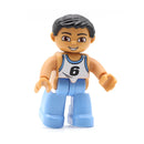 Big Size Action Figures City Princess Policemen Family Building Block Doll Character Accessory Assembly Toys for Children Gift