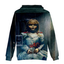 Annabelle 3D Print Hoodies Men Sweatshirt Harajuku Hoody Tracksuits 3D Print Horror Movie Annabelle Hoodie Streetwear Clothes