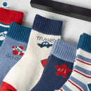 5 Pairs Cute Cartoon Newborn Infant Girl Soft Cotton Socks Winter Toddler Kids Baby Christmas Boy Accessories 0-2Y Miaoyoutong