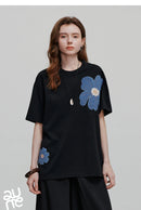 TOYOUTH Women Short Sleeve T shirt 2025 Spring New Tops 8521034